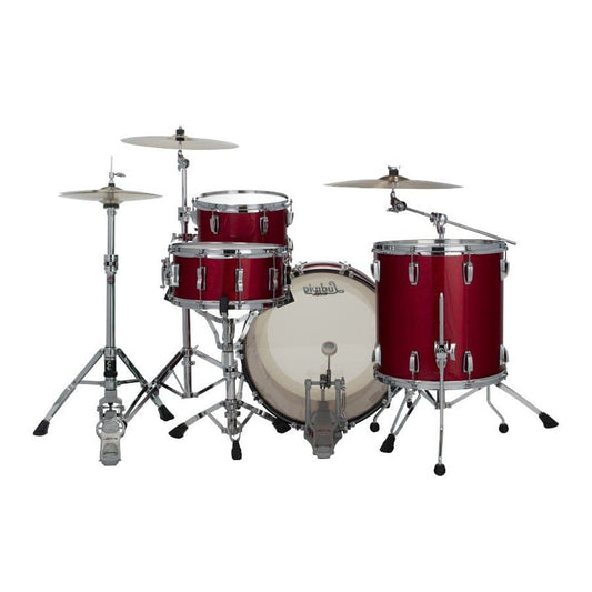 Ludwig Classic Oak 3pc Fab Drum Set Red Sparkle