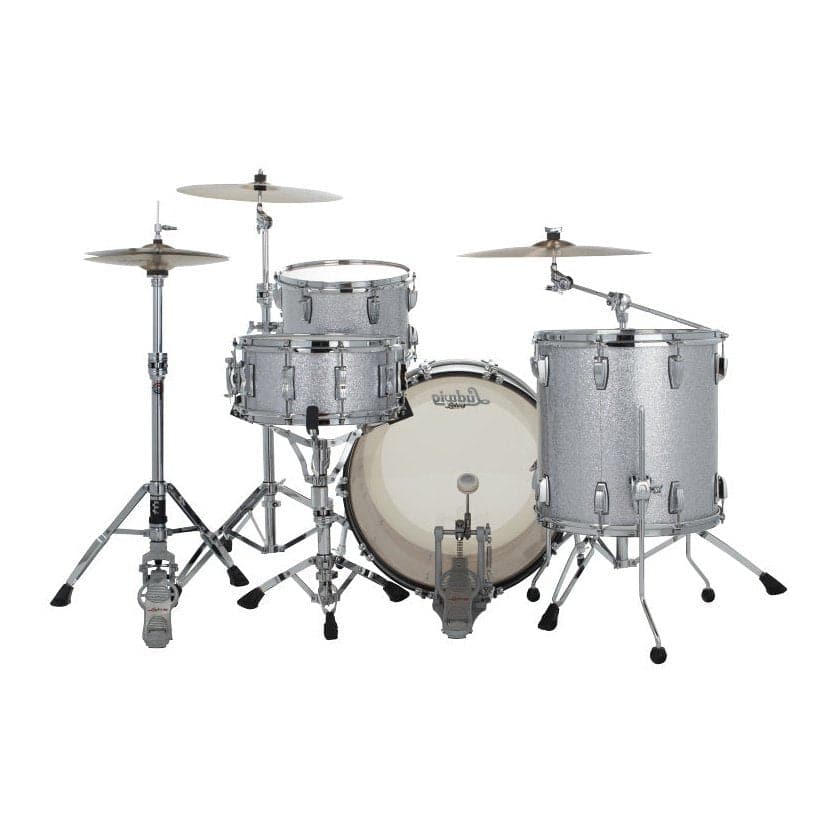 Ludwig Classic Oak 4pc Mod Drum Set Silver Sparkle
