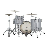 Ludwig Classic Oak 3pc Fab Drum Set Silver Sparkle