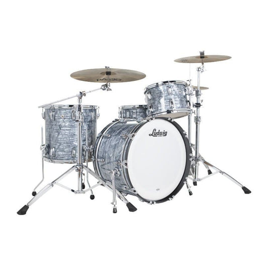 Ludwig Classic Oak 3pc Downbeat Drum Set Sky Blue