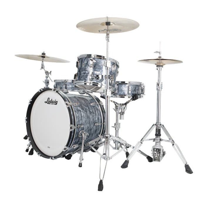 Ludwig Classic Oak 3pc Downbeat Drum Set Sky Blue