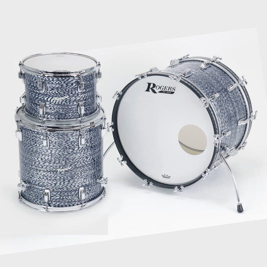 Rogers Cleveland Series 3pc Drum Set Sky Blue Onyx