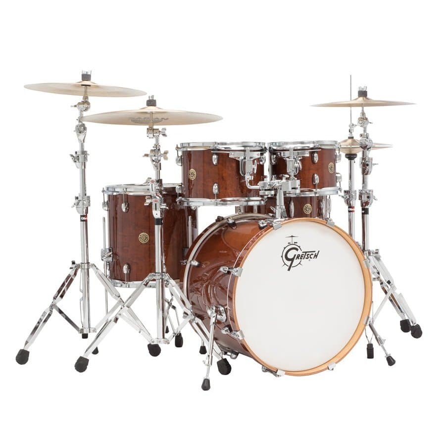 Gretsch Catalina Maple 5pc Groove Drum Set Walnut Glaze