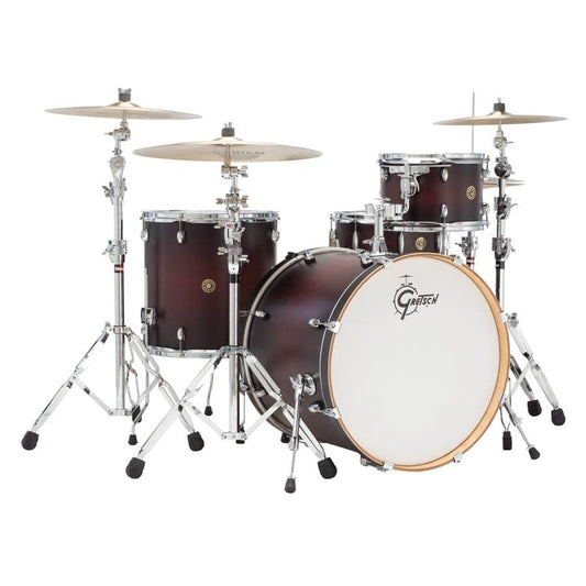 Gretsch Catalina Maple 4pc Rock Drum Set Satin Deep Cherry Burst