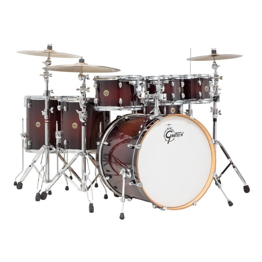 Gretsch Catalina Maple 7pc Rock Drum Set Deep Cherry Burst