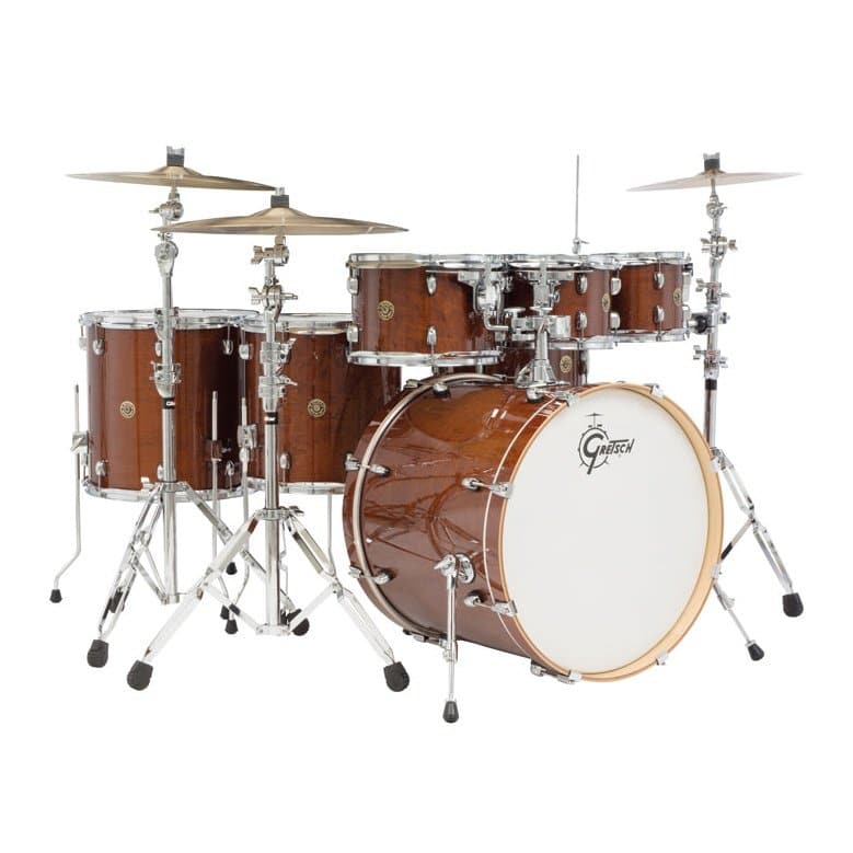 Gretsch Catalina Maple 7pc Rock Drum Set Walnut Glaze