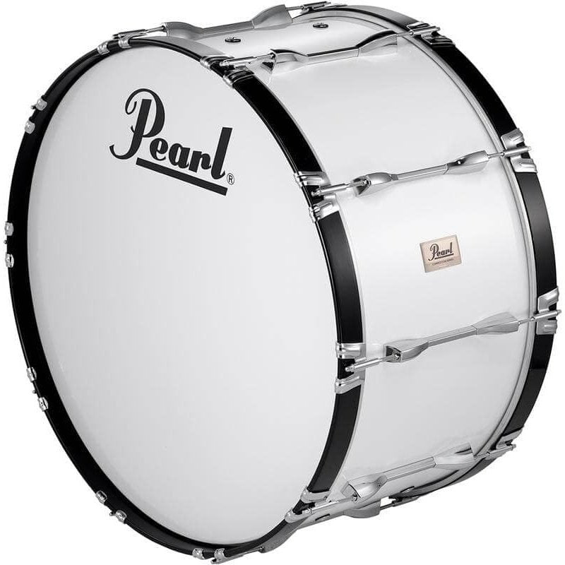 Pearl 28X14 Competitor Bass Drum & Carrier - Pure White