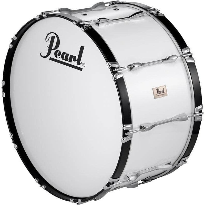 Pearl Marching Percussion: 28X14 Competitor Bass Drum - Pure White