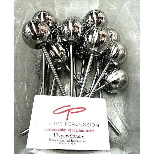 Creative Percussion Hyper-Sphere Hollow Stainless Steel Bass Drum Beater