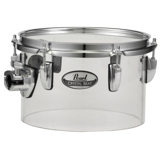 Pearl Crystal Beat 10"x6.5" Single-Headed Tom - Ultra Clear