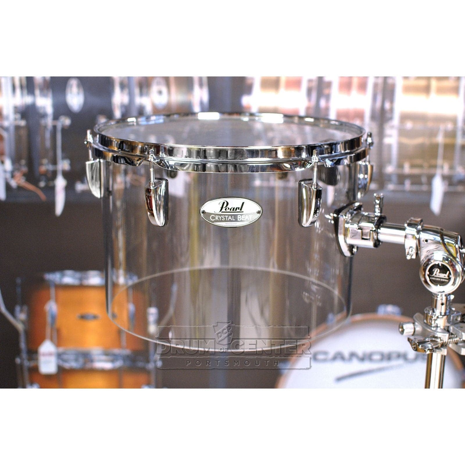 Pearl Crystal Beat 13"x9" Single-Headed Tom - Ultra Clear