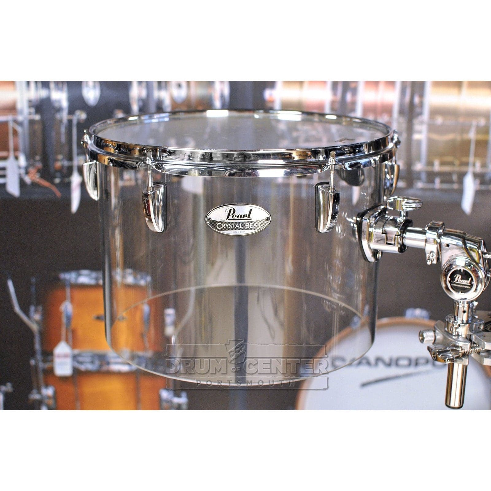 Pearl Crystal Beat 14"x10" Single-Headed Tom - Ultra Clear