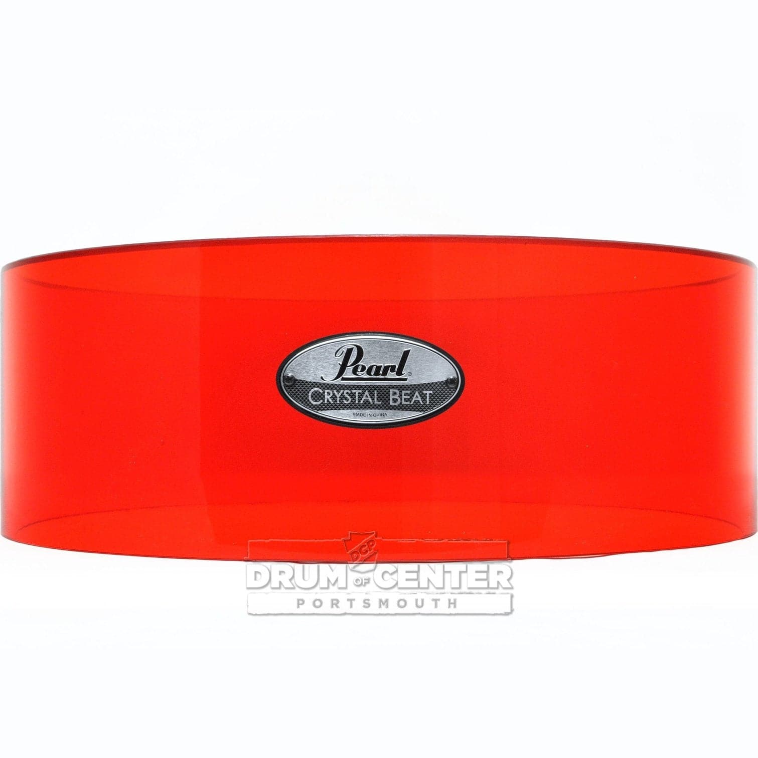 Pearl Crystal Beat Acrylic Free Floating Snare Shell 14x5 Ruby Red