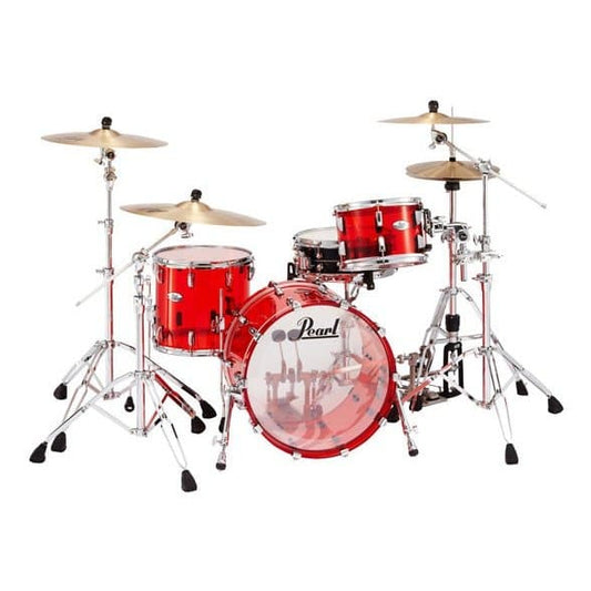 Pearl Crystal Beat Acrylic Drum Set 20/12/14 Ruby Red