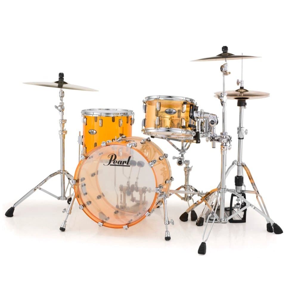 Pearl Crystal Beat Acrylic Drum Set 20/12/14 Tangerine Glass