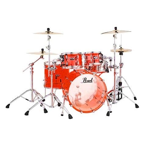 Pearl Crystal Beat Acrylic Drum Set 22/10/12/16 Ruby Red