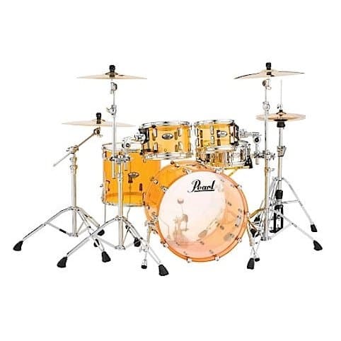Pearl Crystal Beat Acrylic Drum Set 22/10/12/16 Tangerine Glass