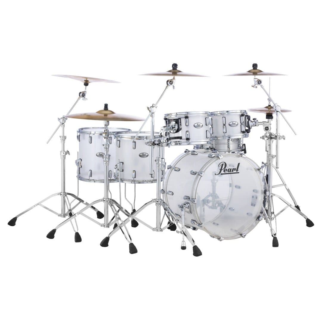 Pearl Crystal Beat Acrylic Drum Set 22/10/12/14/16 Frosted