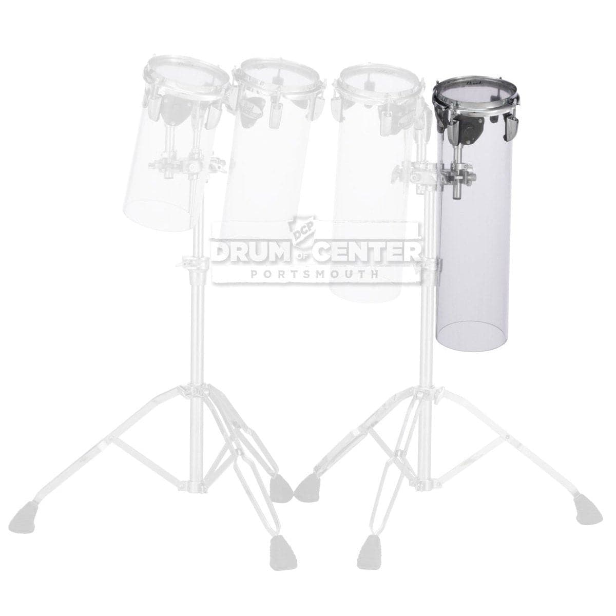 Pearl Crystal Beat 6"x21" Rocket Tom - Ultra Clear