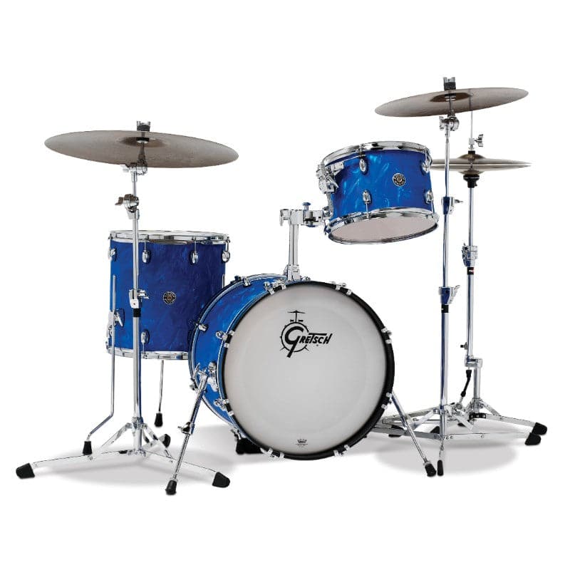 Gretsch Catalina Club 3 Piece Kit (18/12/14) Satin Blue Flame