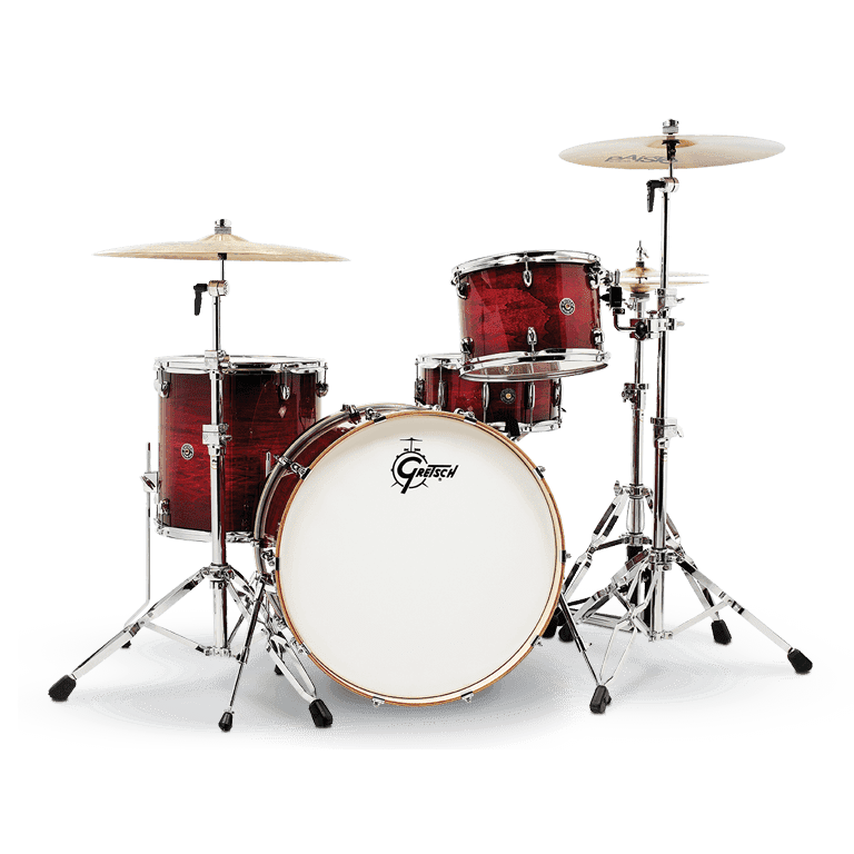 Gretsch Catalina Club Rock 4 Piece Drum Set - Gloss Crimson Burst