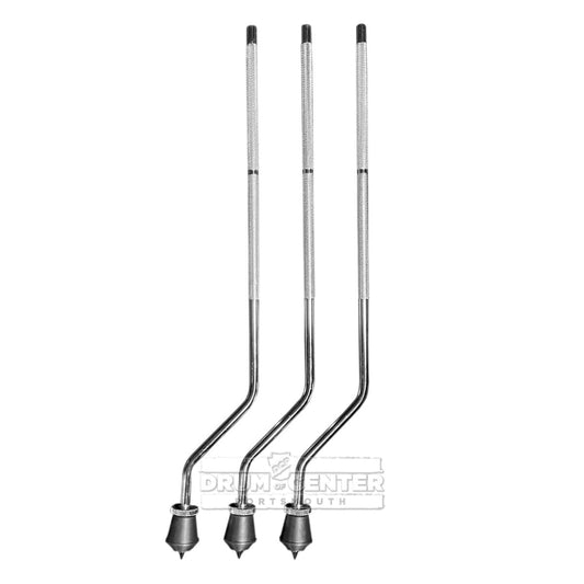 Danmar Floor Tom Legs w/Adjustable Spike Feet 10mm Set of 3