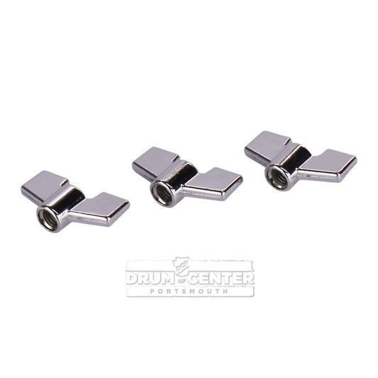 Danmar Wing Nut Topper for Cymbal Stand Chrome 3pack