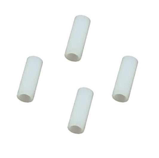 Danmar Cymbal Tilter Sleeves, Hard Plastic White (6mm) - 4 Per Pack