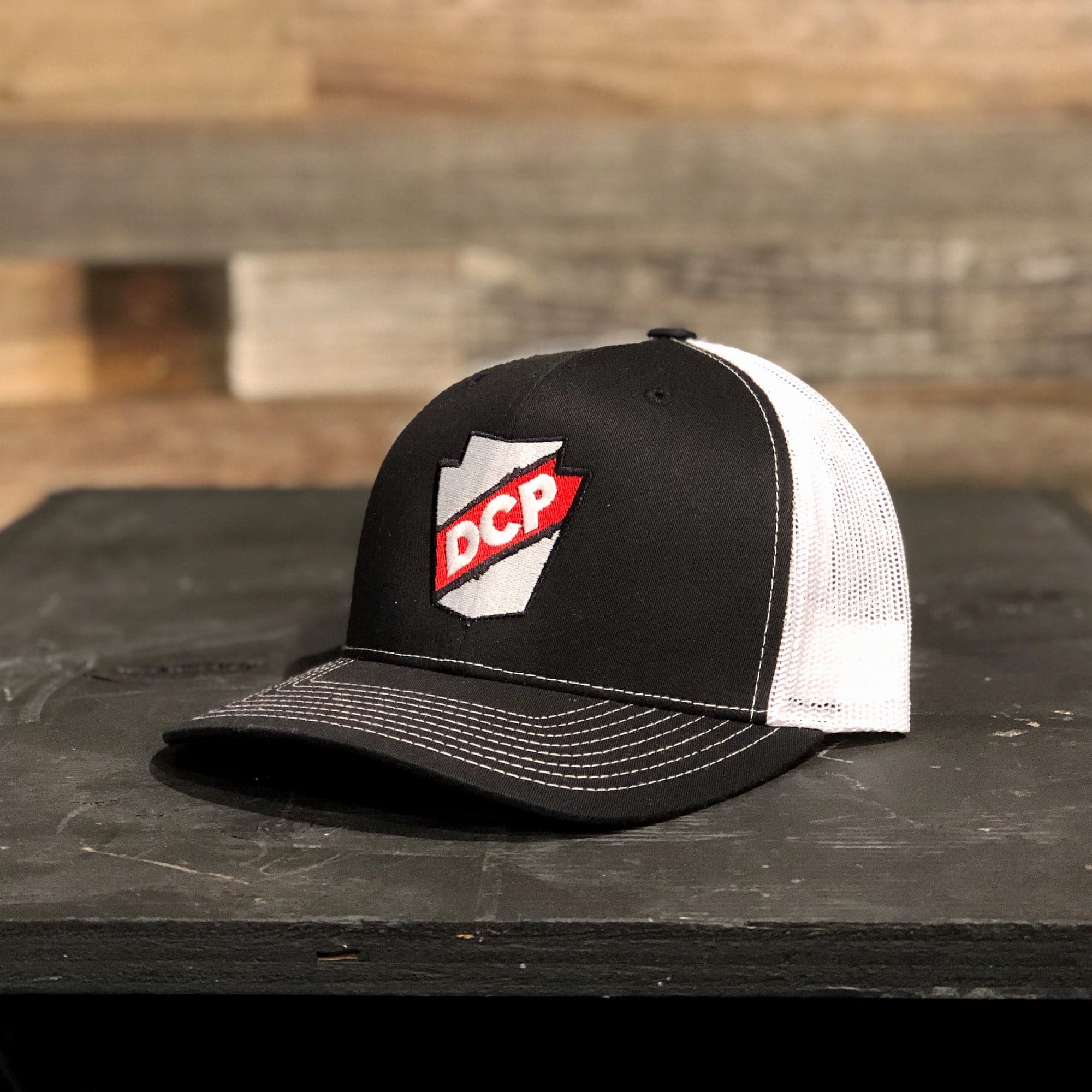 DCP Apparel : Trucker Hat, Black/White