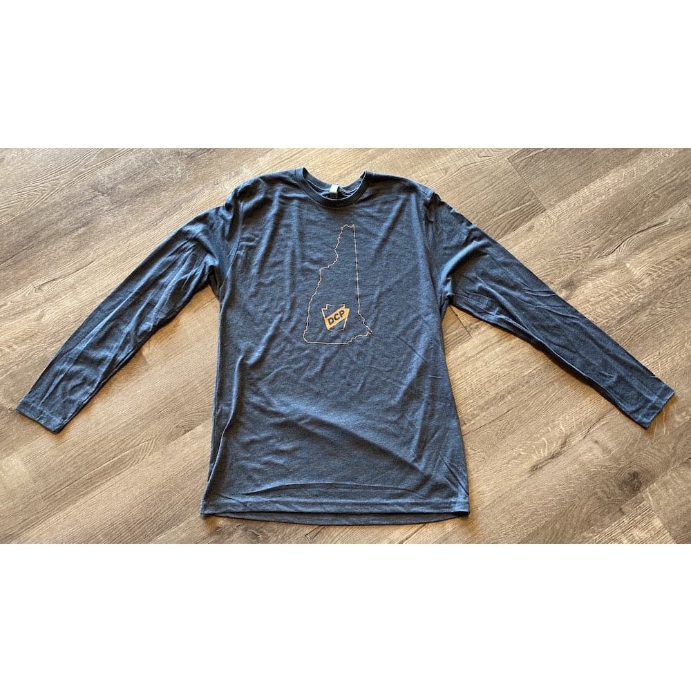 DCP Apparel : Long Sleeve Shirt, Blue, NH Logo, Large
