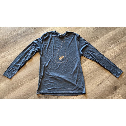 DCP Apparel : Long Sleeve Shirt, Blue, NH Logo, X-Large