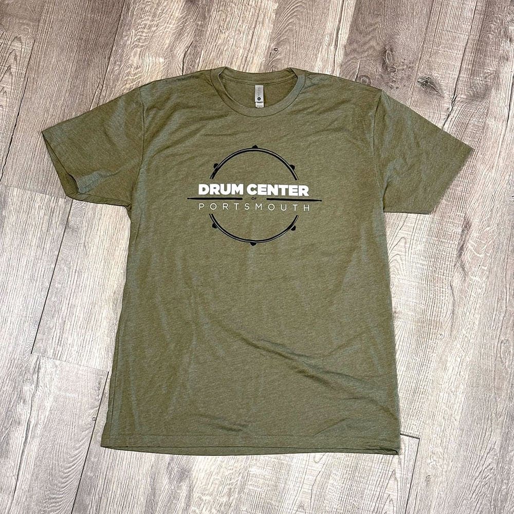 DCP Apparel : T-Shirt, Military Green w/NEW Black/White Logo, Large