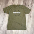 DCP Apparel : T-Shirt, Military Green w/NEW Black/White Logo, Large