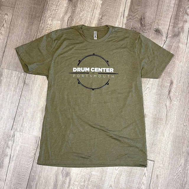 DCP Apparel : T-Shirt, Military Green w/NEW Black/White Logo, XX-Large