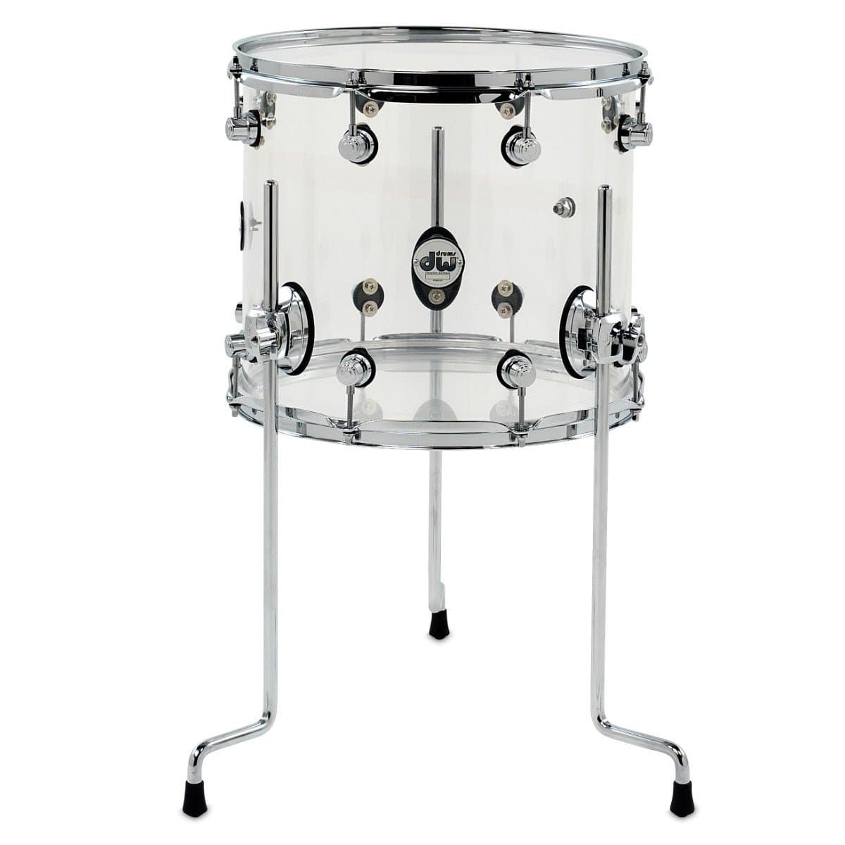 DW Design Floor Tom 14x12 Clear Acrylic