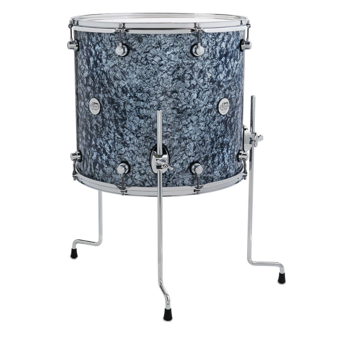 DW Design Series Floor Tom 18x16 Silver Slate Marine
