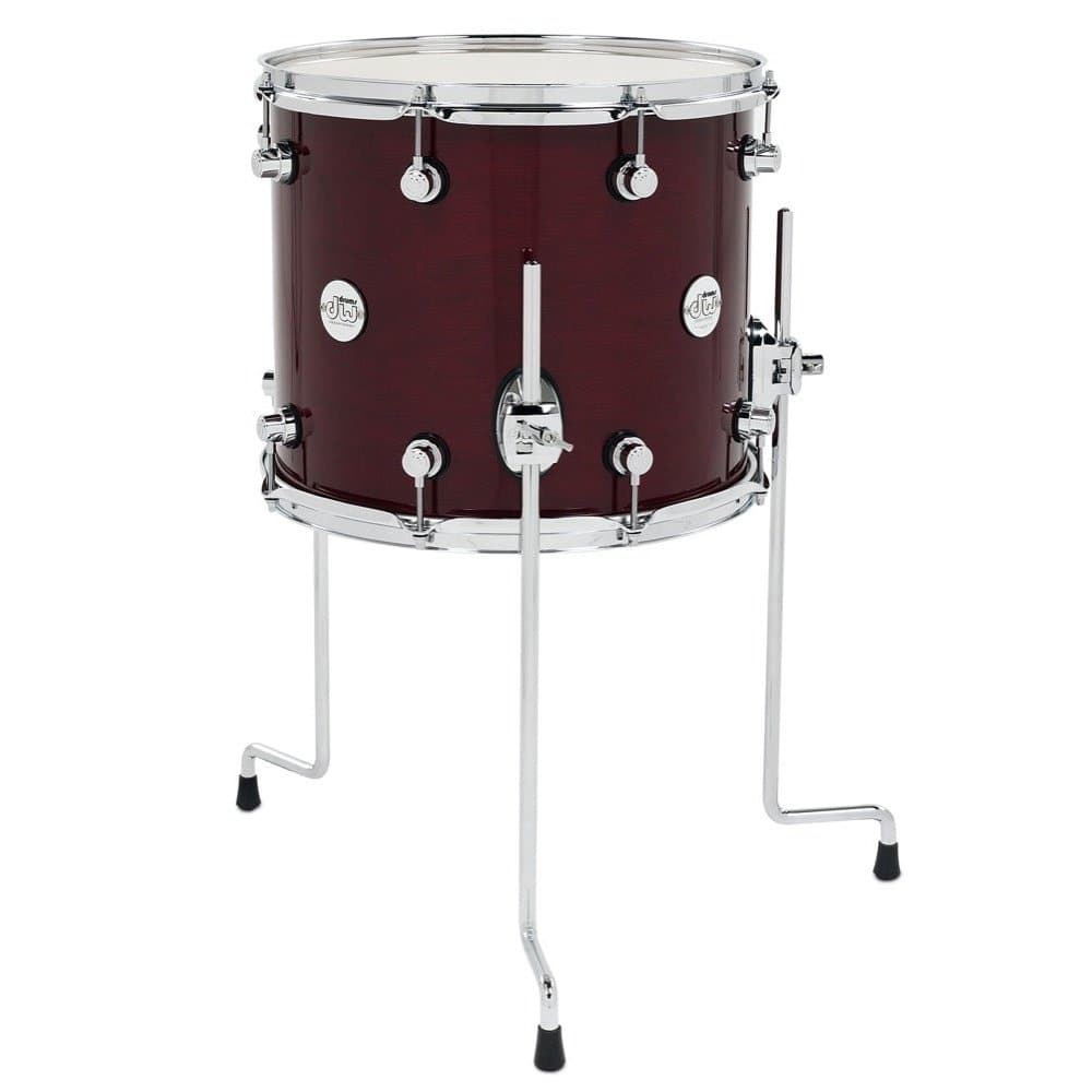 DW Design 14x12 Floor Tom w/Legs - Cherry Stain