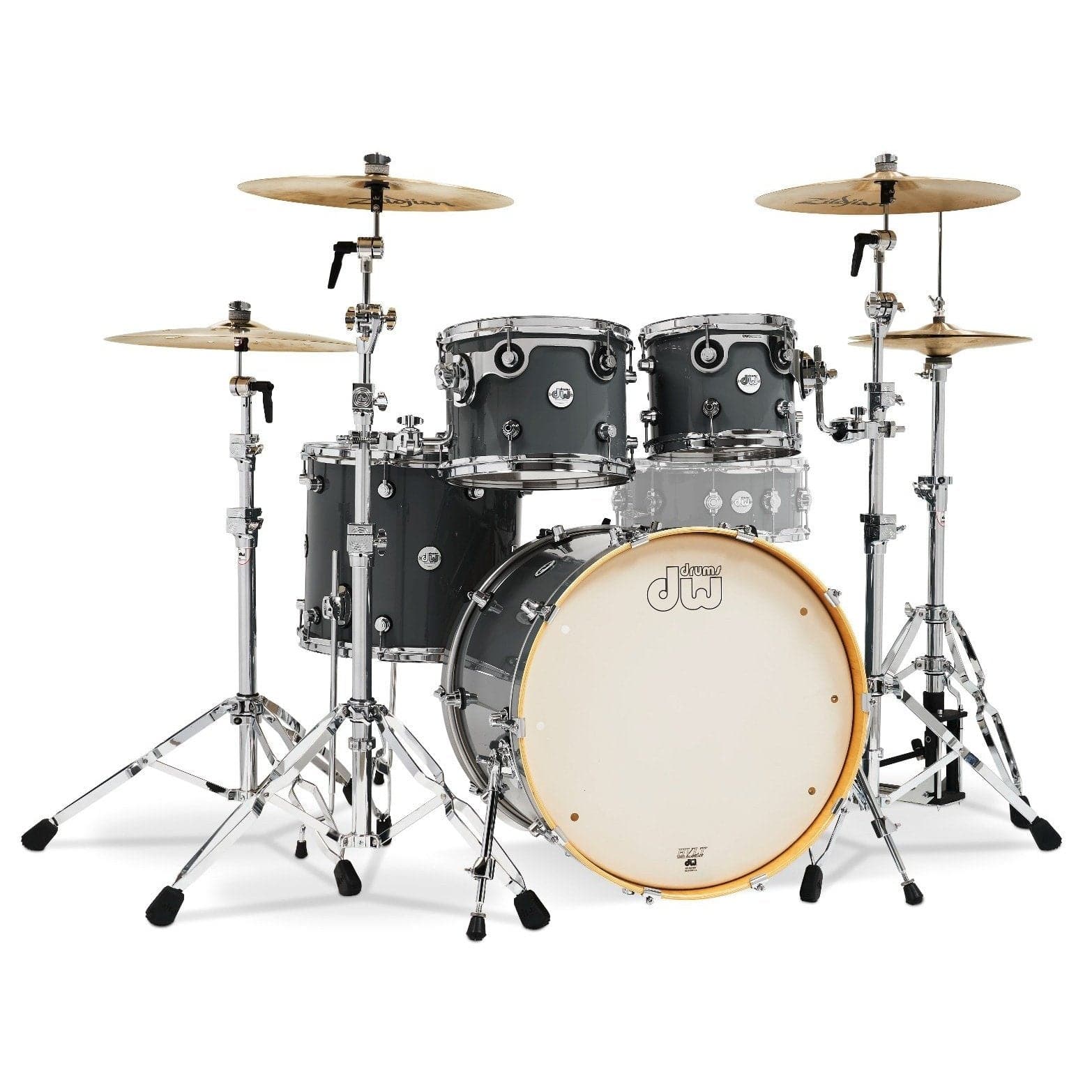 DW Design 4pc Drum Set - Steel Gray
