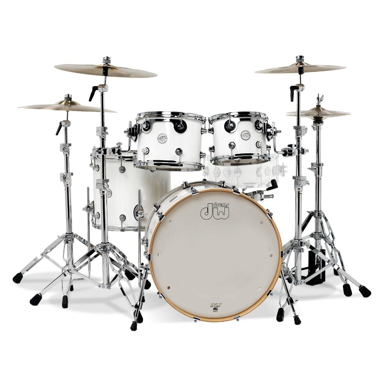 DW Design 4pc Drum Set - Gloss White
