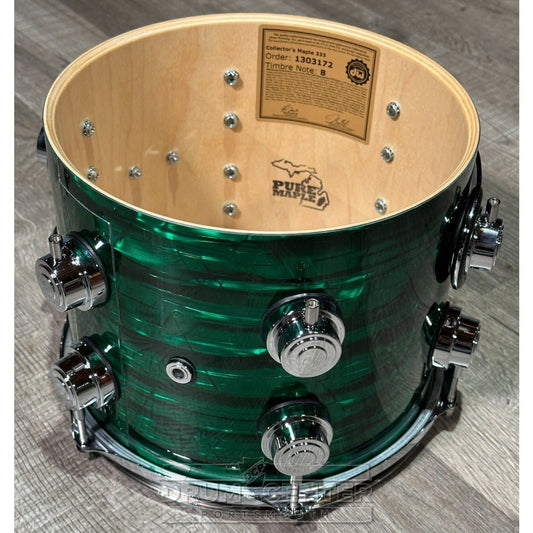DW Collectors Maple VLT 333 5pc Drum Set Emerald Onyx
