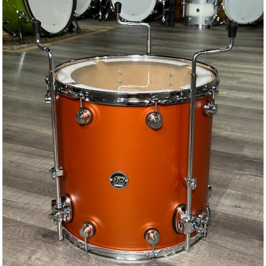 Used DW Performance Series Floor Tom 16x16 Hard Satin American Rust