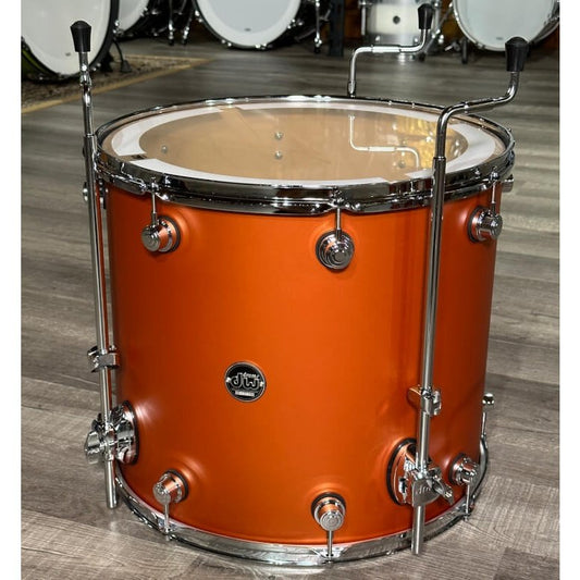 Used DW Performance Series Floor Tom 18x16 Hard Satin American Rust