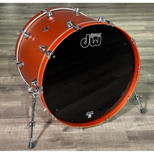 Used DW Performance Series Bass Drum 24x18 Hard Satin American Rust