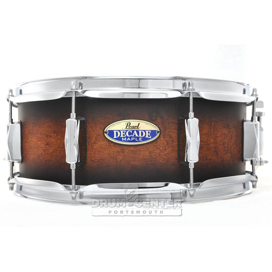 Pearl Decade Maple Snare Drum 14x5.5 Satin Brown Burst