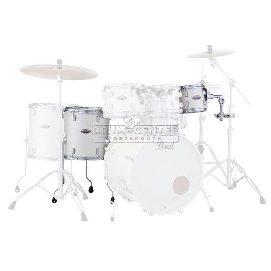 Pearl Decade Maple 2pc Add-On Tom Pack 8/14 White Satin Pearl