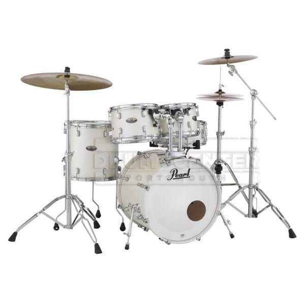Pearl Decade Maple 5pc Drum Set w/20BD White Satin Pearl