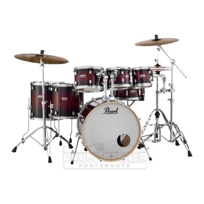 Pearl Decade Maple 7pc Drum Set Deep Red Burst