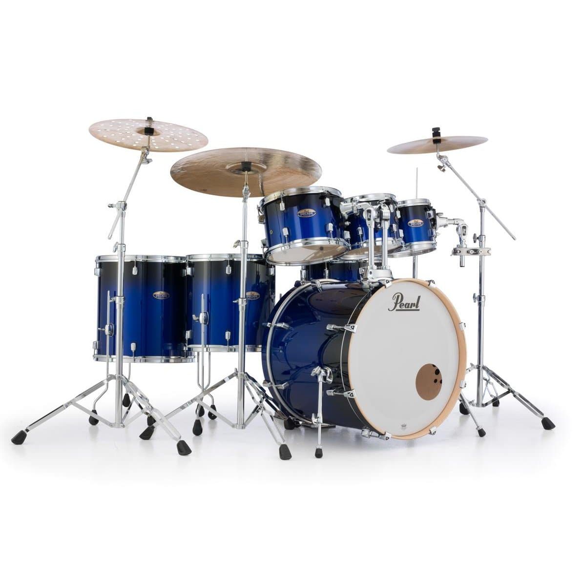 Pearl Decade Maple 7pc Drum Set w/22bd - Kobalt Blue Fade