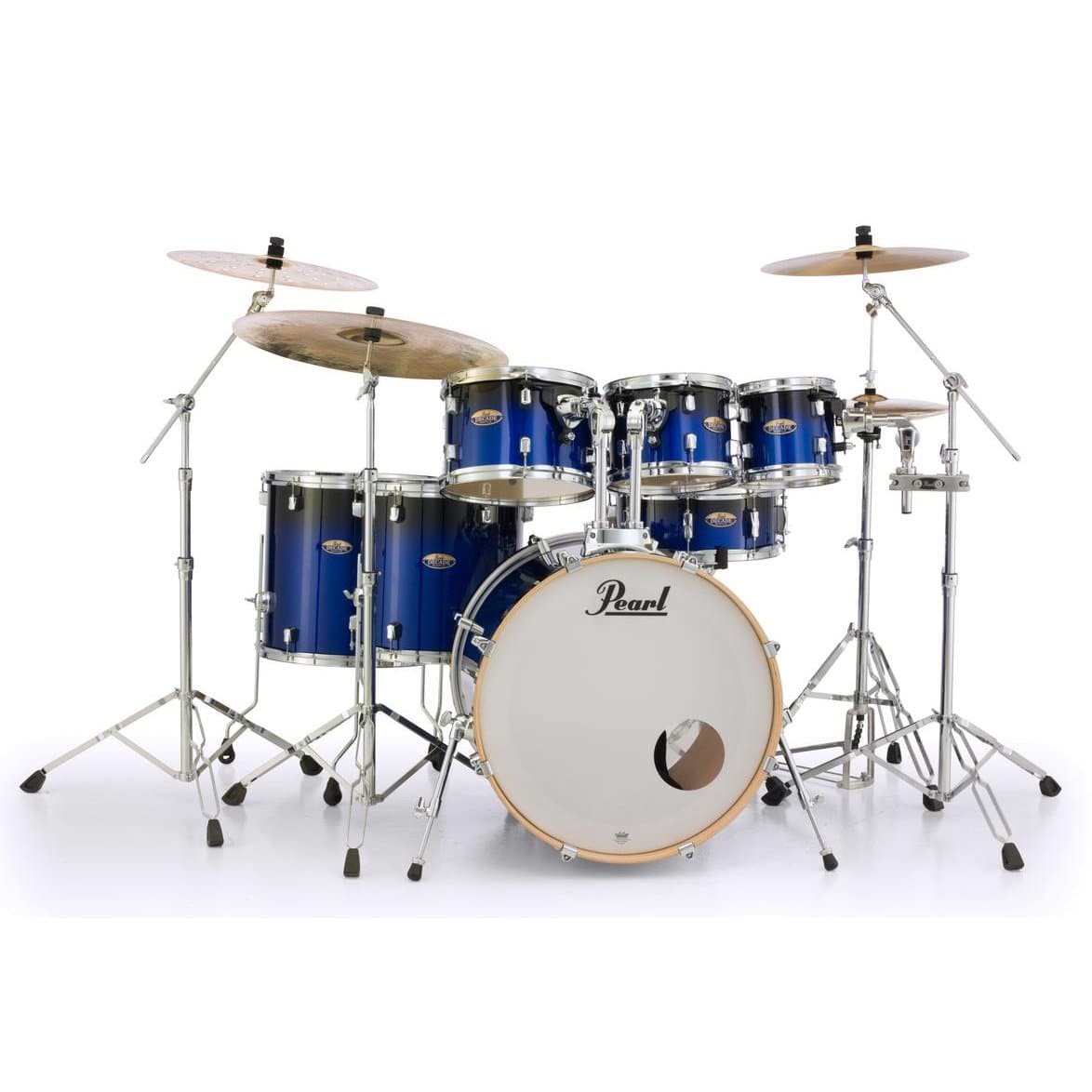 Pearl Decade Maple 7pc Drum Set w/22bd - Kobalt Blue Fade