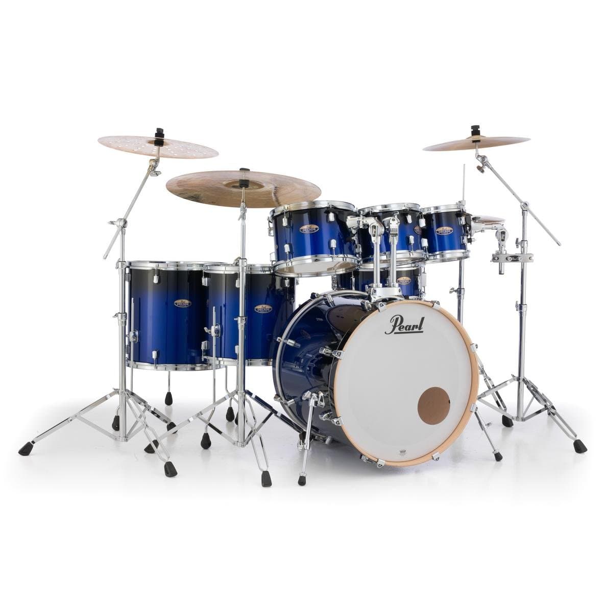 Pearl Decade Maple 7pc Drum Set w/22bd - Kobalt Blue Fade